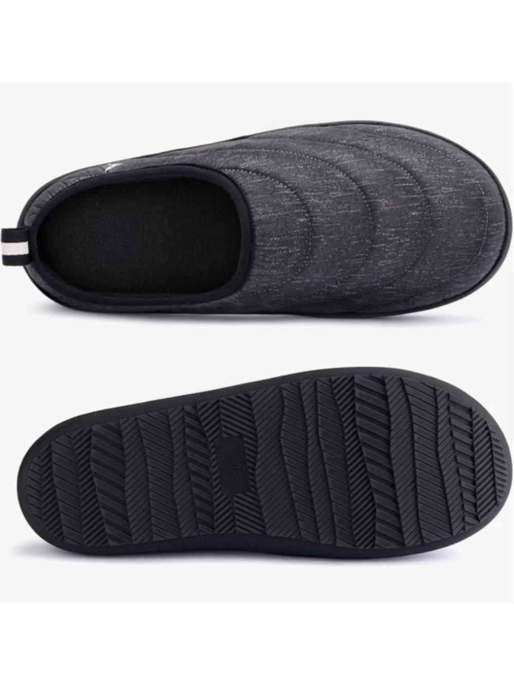NEW RockDove Men Trail-Therm Quilted Memory Foam Slippers Anti Slip Rubber 13/14